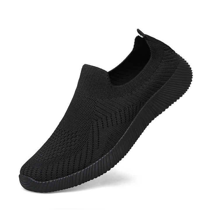 Unisex nan ultraleichter Schlupfschuh aus Feinstrick mit anatomischem Komfortfußbett und gerippter Flexlaufsohle Echo Archiv