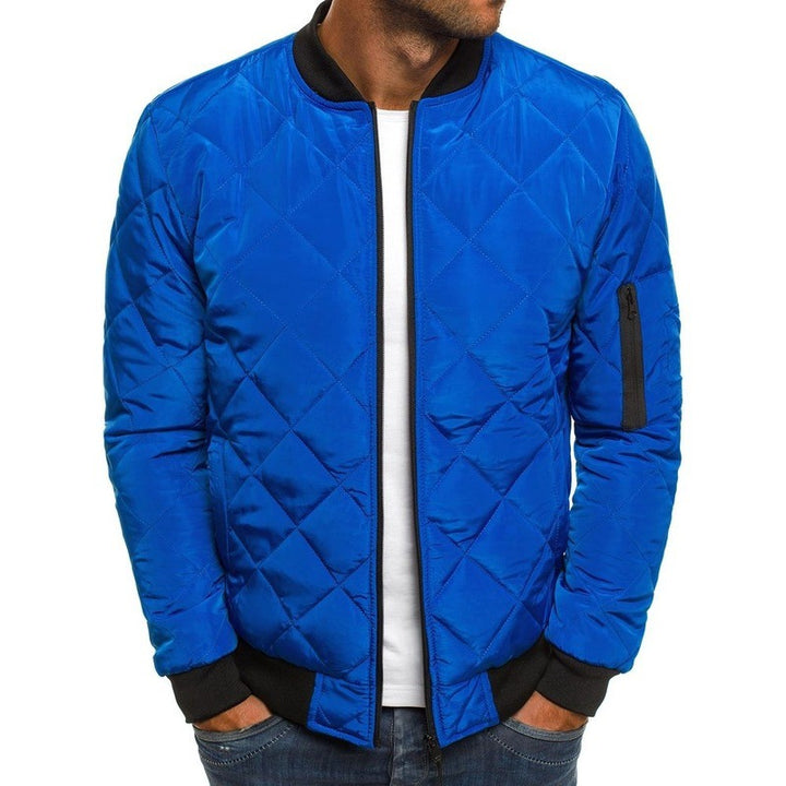 Herren nan leichte gesteppte Blousonjacke mit Diamantstepp, elastischen Rippbündchen und Ärmel-Reißverschlusstasche Echo Archiv