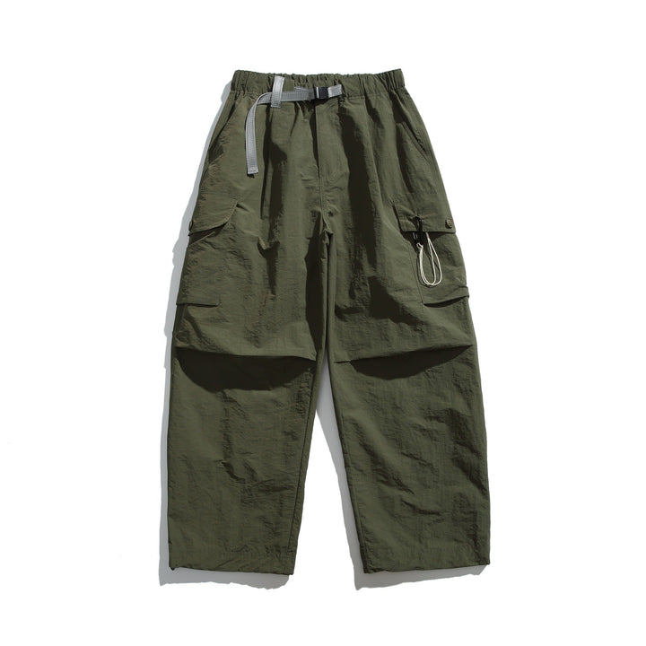 Herren Cargo-Hose im Utility‑Stil mit elastischem Bund und integriertem Gurt Echoarchiv