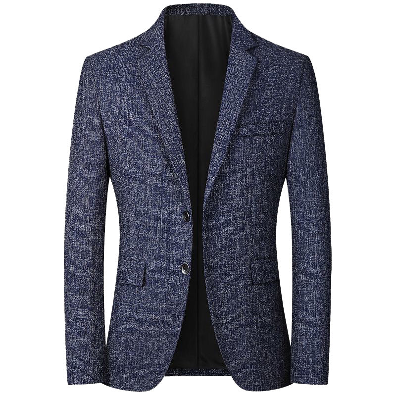 Herren Tweed-Sakko Slim Fit mit fallendem Revers – Tianoro