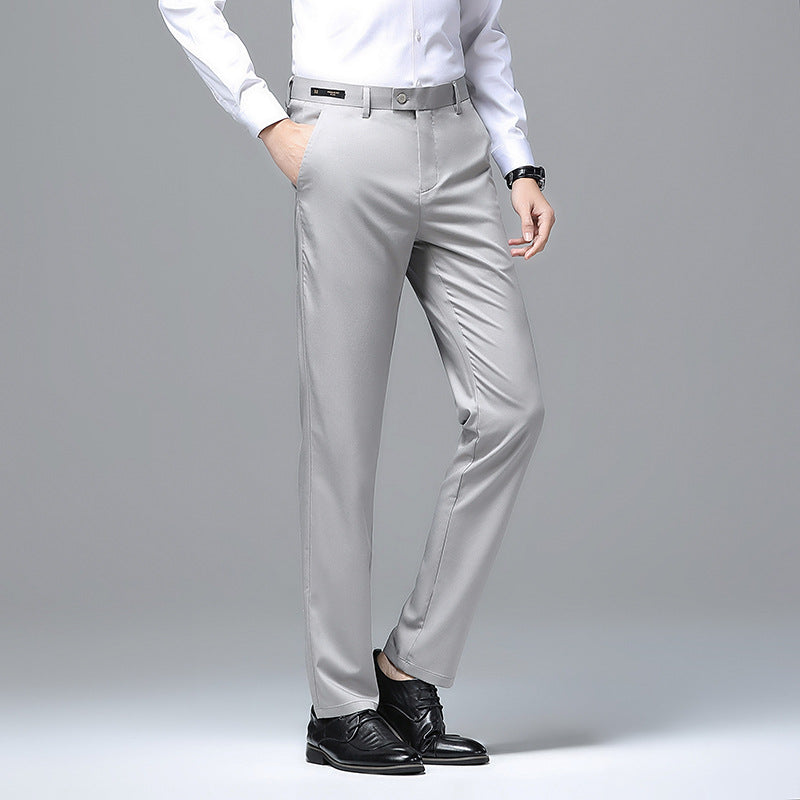 Herren elegante Slim-Fit Anzughose Echoarchiv