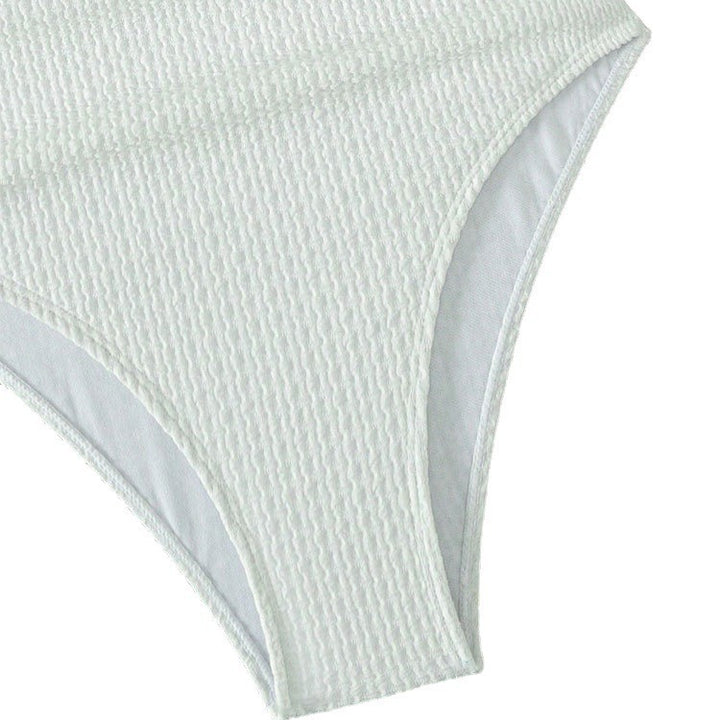 Damen Einteiliger Badeanzug mit tiefem V-Ausschnitt und luxuriösen Rüschendetails Echo Archiv