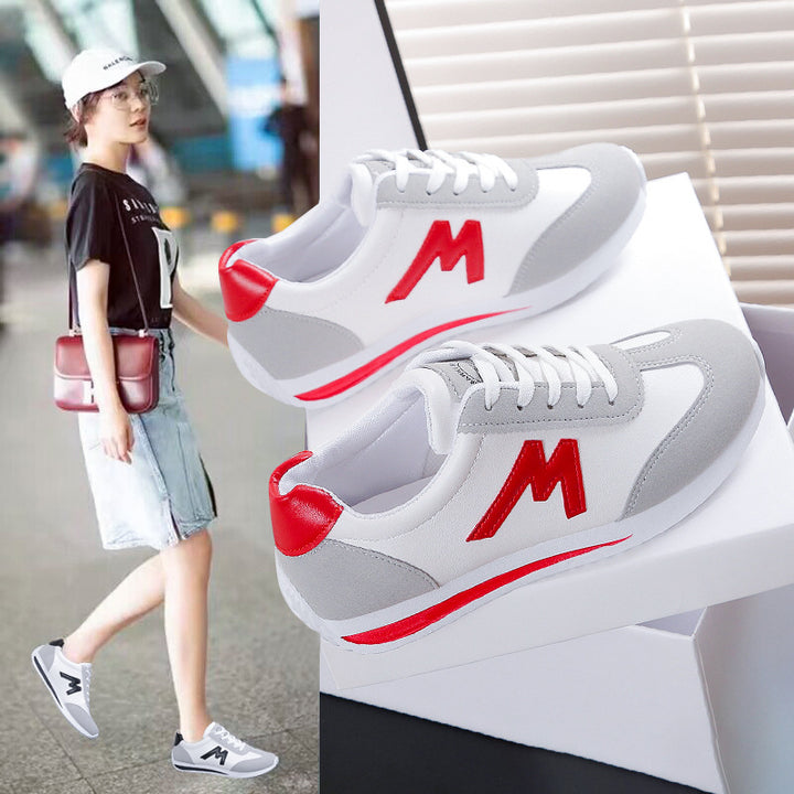 Damen Leichte Retro-Running Sneaker mit gepolsterter Komfortsohle und seitlichem Logo – Névara