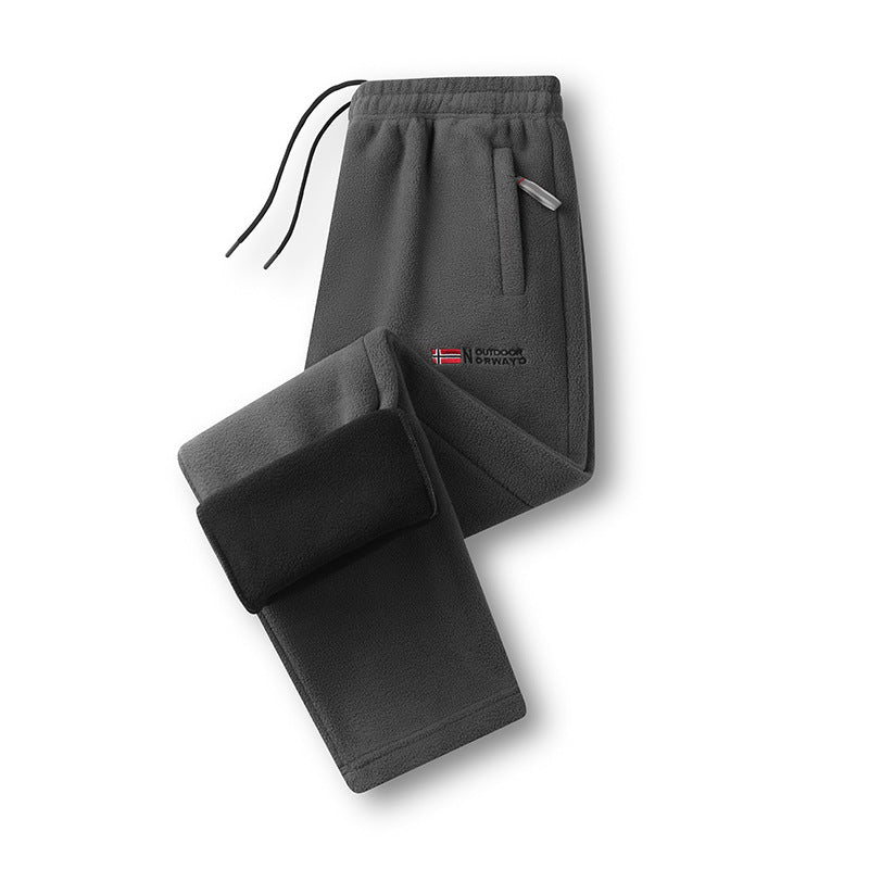Damen Fleece-Thermohose mit elastischem Bund, Reißverschlusstaschen und weichem Innenfutter Echo Archiv