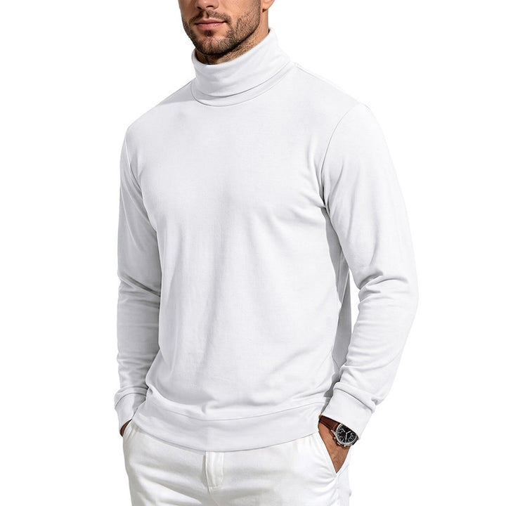 Herren Feinstrick‑Rollkragenpullover mit schmaler Silhouette und elastischen Bündchen Echoarchiv