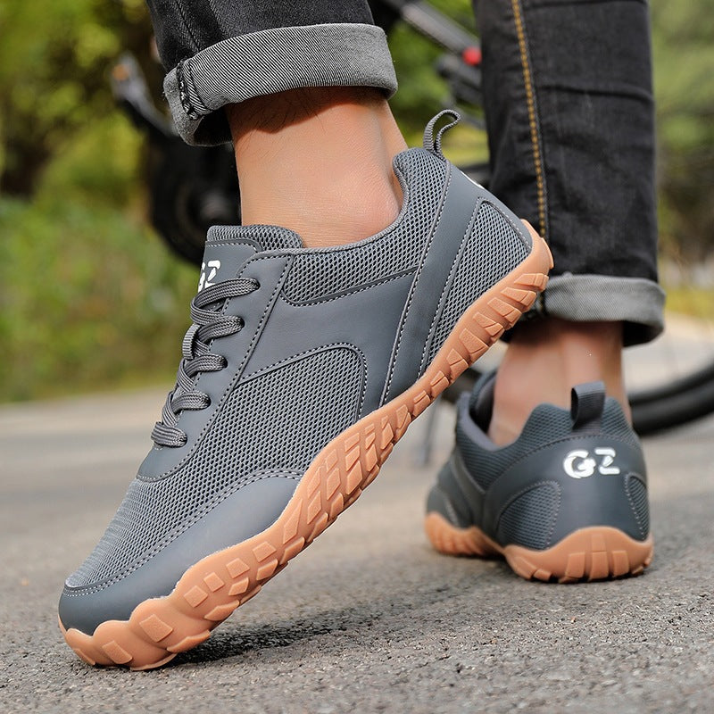 Herren leichte atmungsaktive Trail-Sneaker mit robuster Gummiprofilsohle Echoarchiv