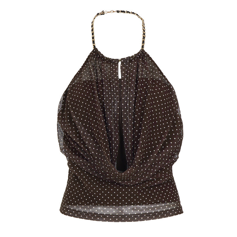 Damen Romantic Haltertop mit Raffungen Echo Archiv