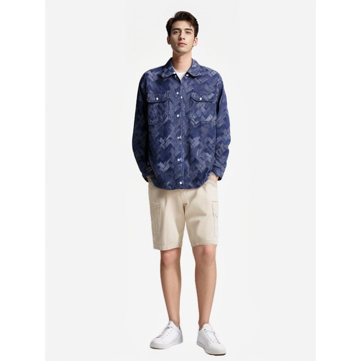 Herren lässige Overshirt Echoarchiv