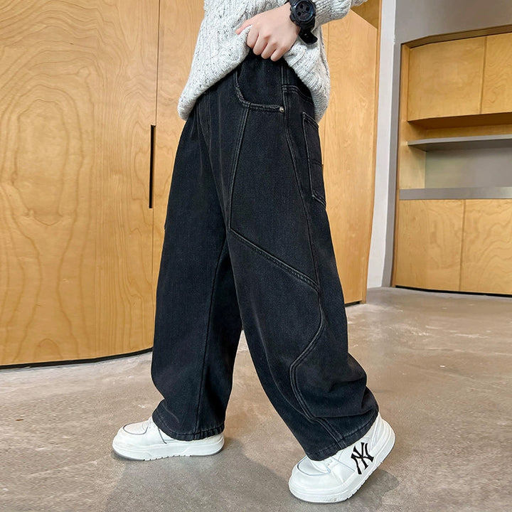 Damen weite Utility-Jeans mit trendigen Taschen Echo Archiv