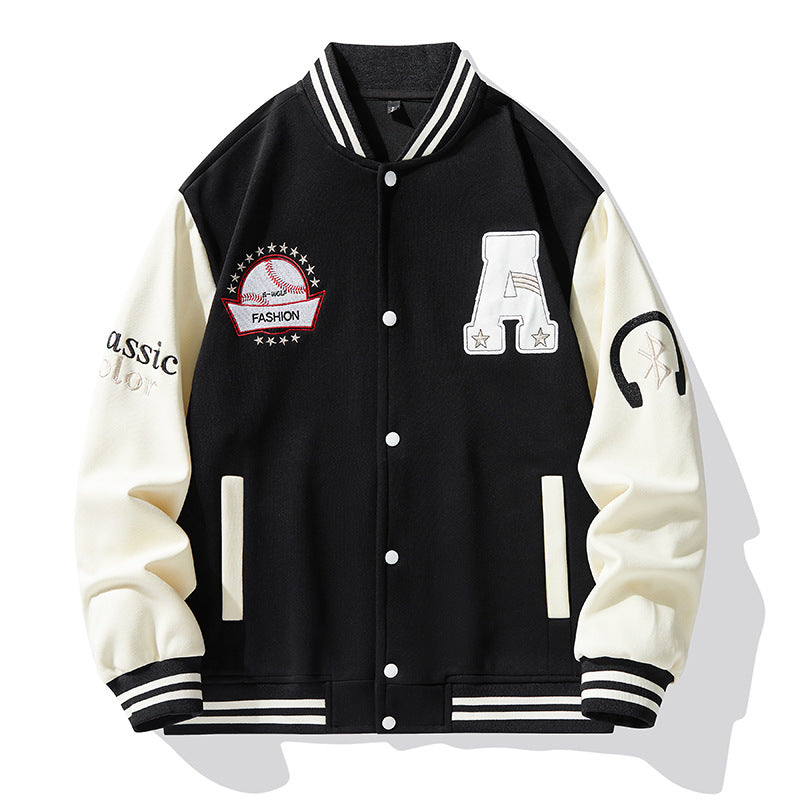 Herren Moderne Collegejacke Echo Archiv