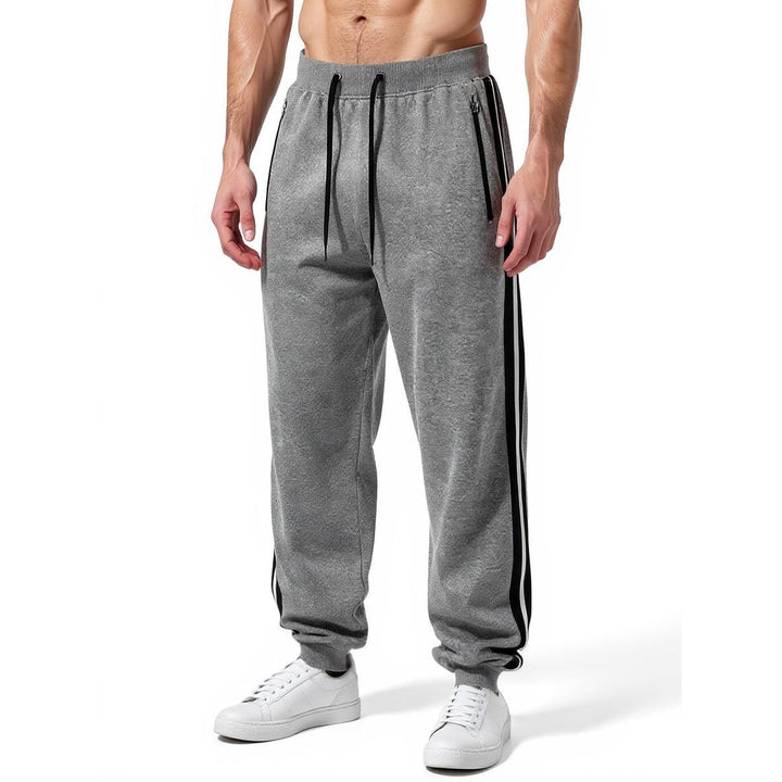 Herren Sportliche Jogginghose mit elastischem Bund und seitlichen Reißverschlusstaschen Echo Archiv
