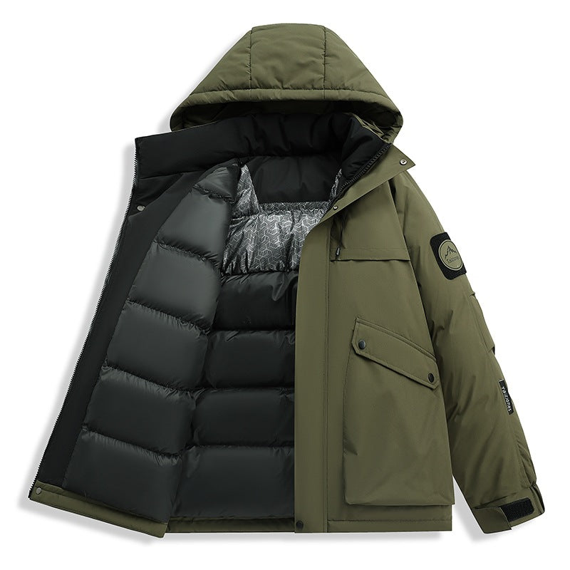 Herren Wetterfeste Funktions-Parka mit Thermofutter, Kapuze & Utility-Taschen Echoarchiv