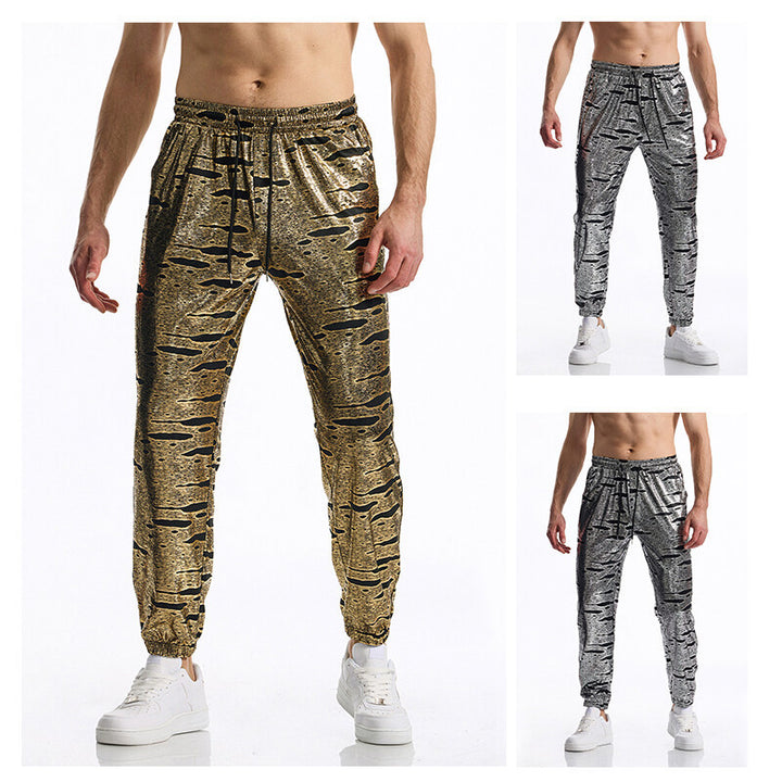 Herren Sportliche Jogginghose mit glänzendem Finish Echoarchiv