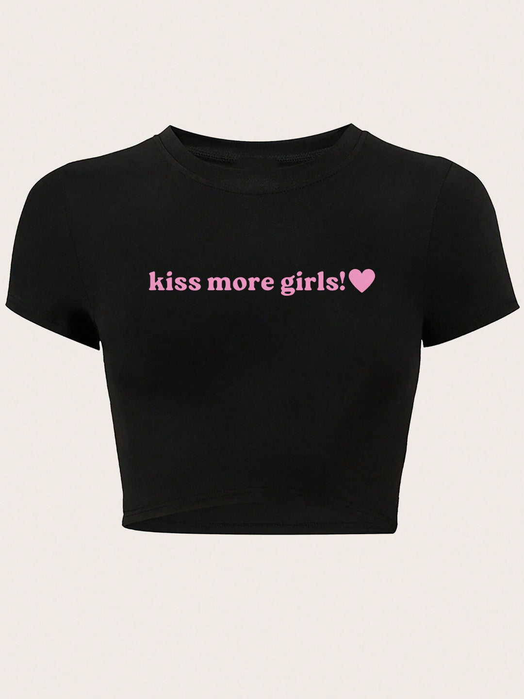 Damen Crop-Top mit auffälligem Schriftzug Echo Archiv