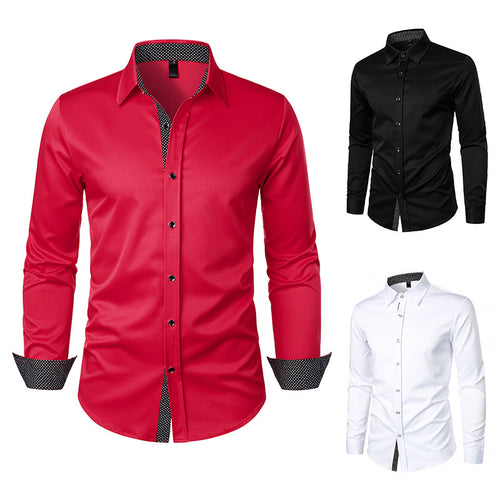Herren elegantes Sommerhemd mit polierten Druckdetails Echoarchiv