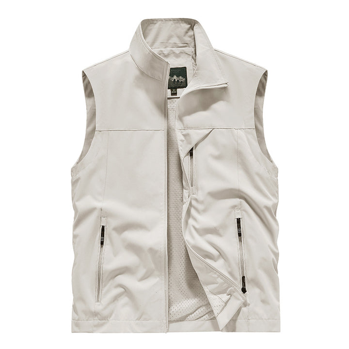 Herren Atmungsaktive Softshell-Outdoorweste mit Mesh‑Innenfutter und Reißverschlusstaschen – Marzano