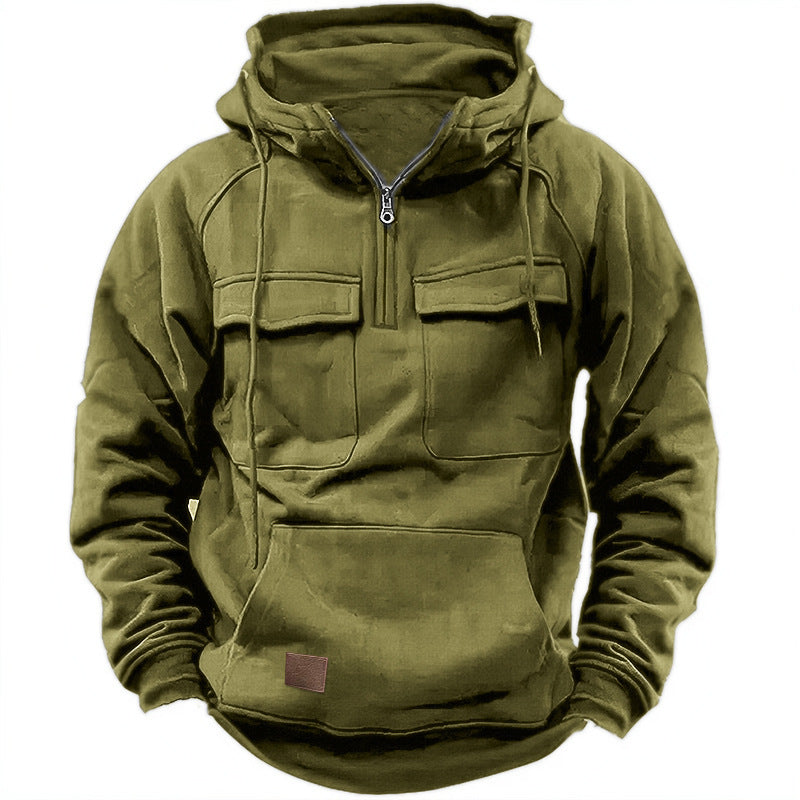 Herren Funktionales Kapuzenpullover mit praktischen Taschen Echoarchiv