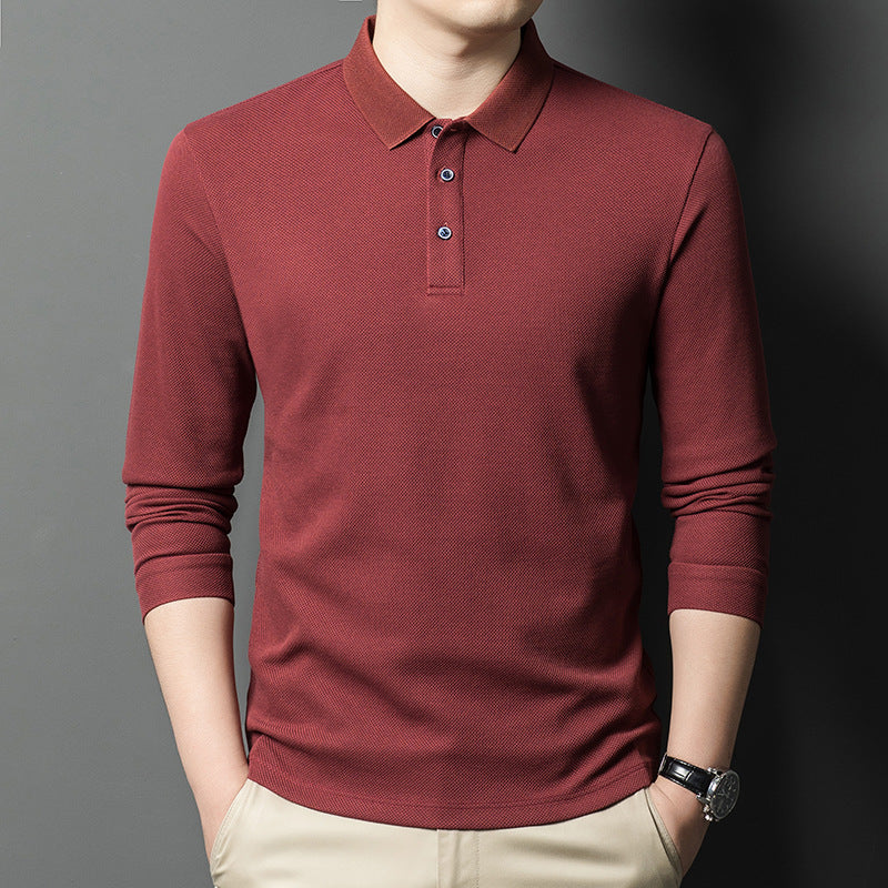 Herren Langarm Poloshirt aus hochwertigem, atmungsaktivem Material Echoarchiv