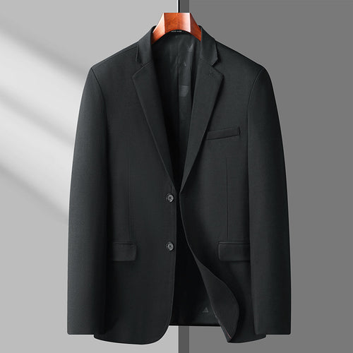 Herren Schlankes knitterarmes Business-Sakko mit Notch-Revers – Tianoro