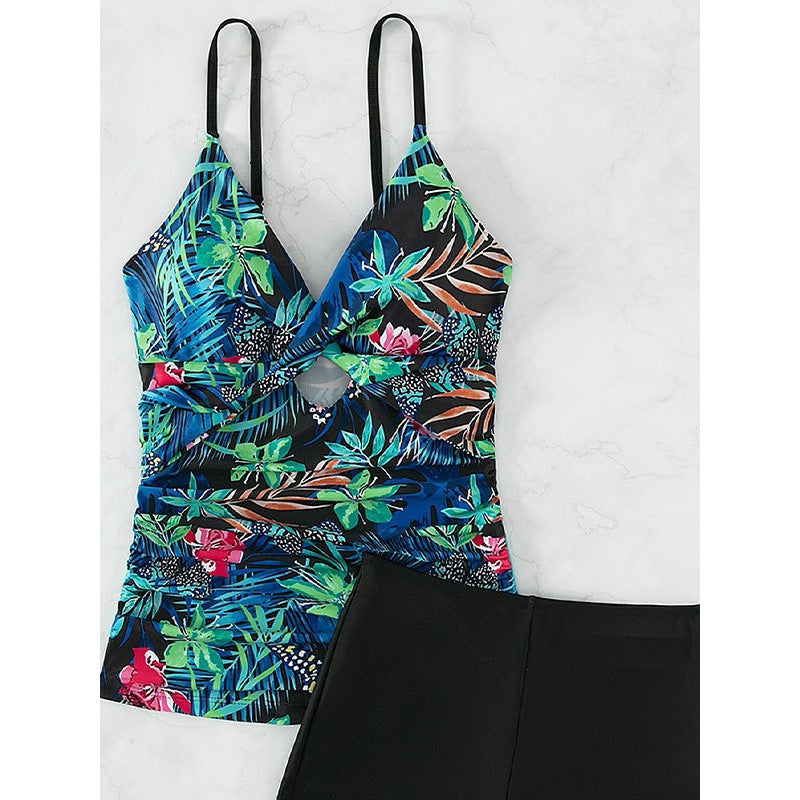 Damen Badeanzug-Set mit floralem Design und hohem Beinausschnitt Echo Archiv