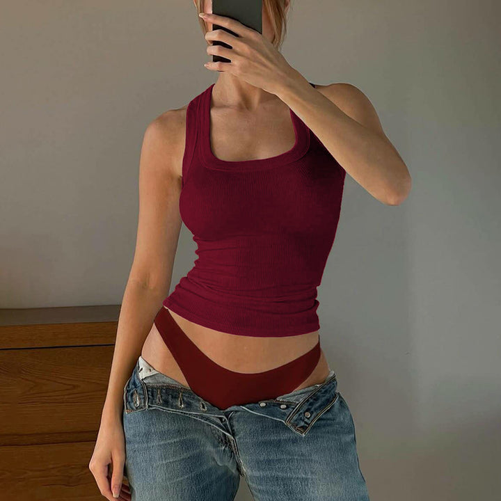 Damen Sportliches Crop-Top Echo Archiv