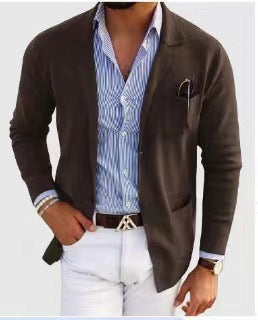 Herren elegante und bequeme Strickjacke Echoarchiv