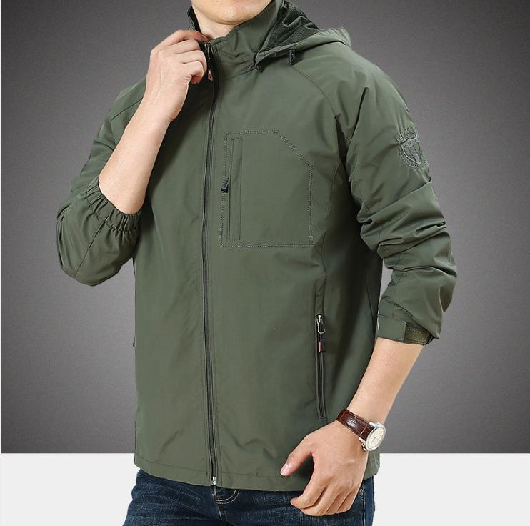 Herren Funktionale Übergangsjacke mit praktischen Taschen Echo Archiv