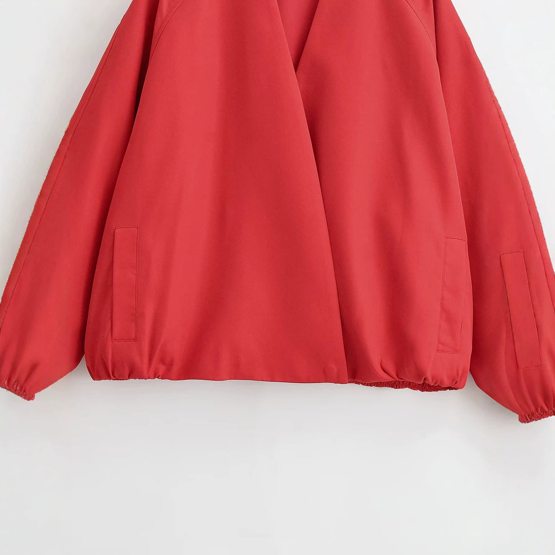 Damen Oversized Kimono‑Blouson mit offenem Vorderteil, Ballonärmeln und elastischem Saum Echo Archiv