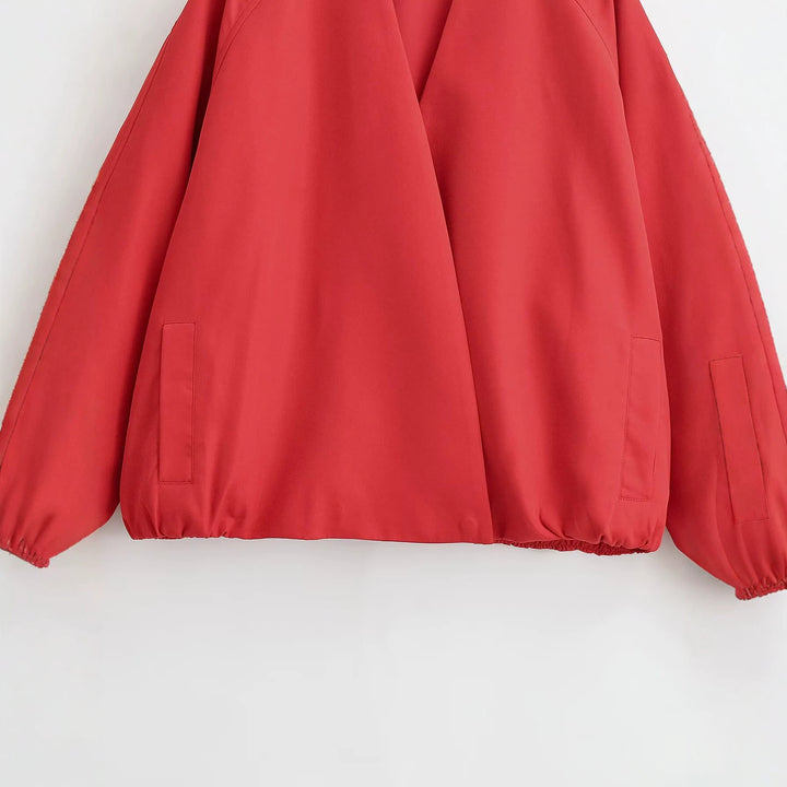Damen Oversized Kimono‑Blouson mit offenem Vorderteil, Ballonärmeln und elastischem Saum Echo Archiv
