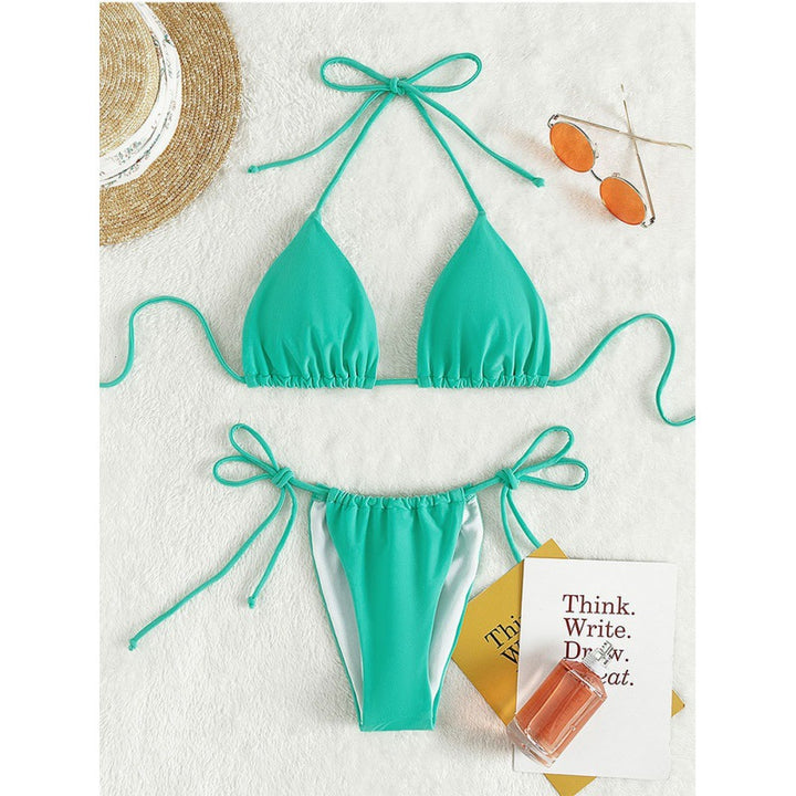 Damen Triangel-Bikini mit verstellbaren Bindebändern Echo Archiv