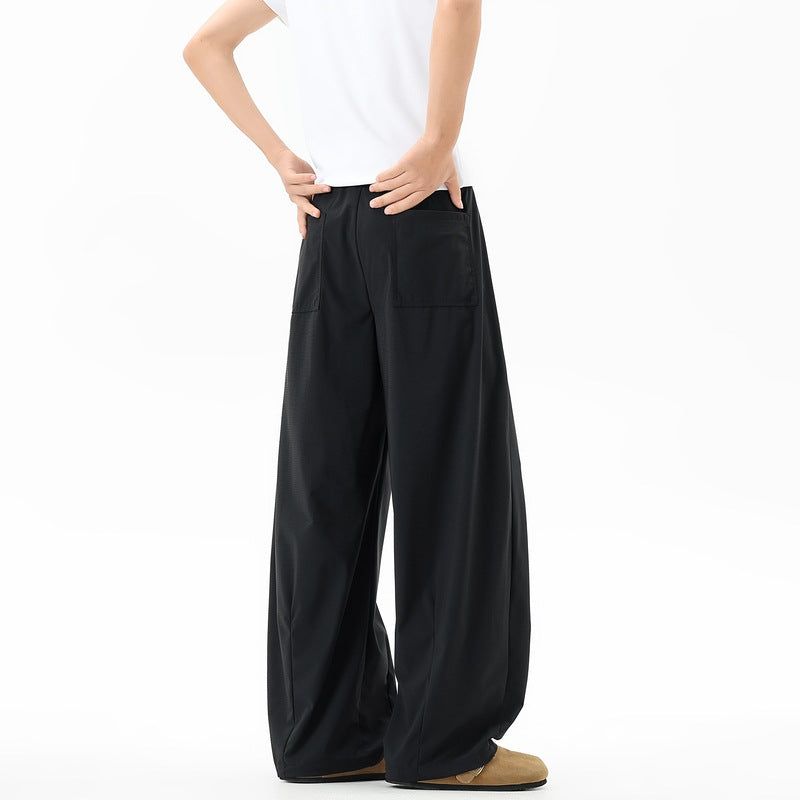 Damen Extraweite Palazzo‑Hose im Oversize‑Baggy‑Schnitt mit Elastbund & Tunnelzug Echoarchiv
