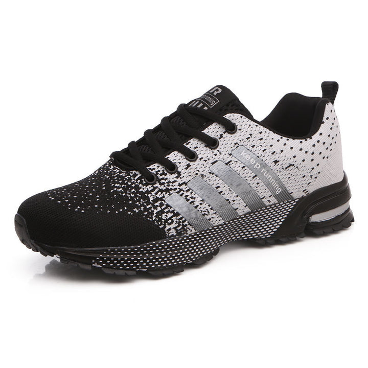 Herren leichte Strick-Running-Sneaker mit integrierter Fersen-Luftkammer und griffiger Trailsohle – Norré