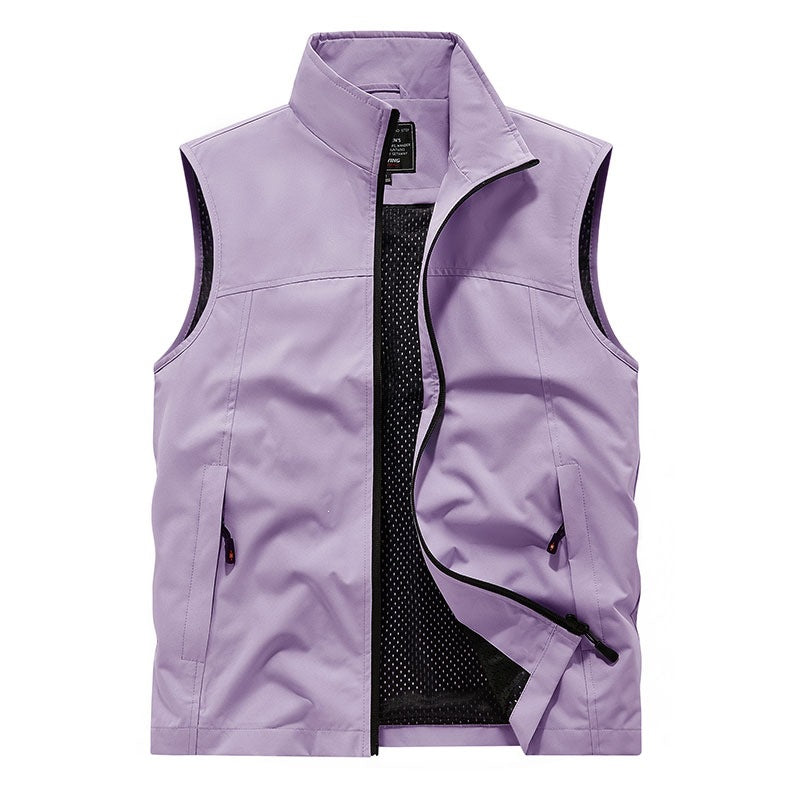 Damen Softshell‑Weste mit Meshfutter wind- und wasserabweisend Stehkragen und Frontreißverschluss Echo Archiv