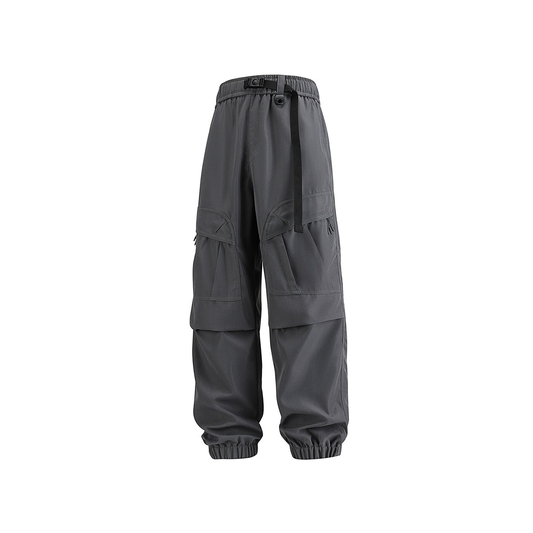 Herren Weite technische Cargo-Joggerhose mit elastischem Tunnelzugbund und Mehrfachtaschen Echo Archiv
