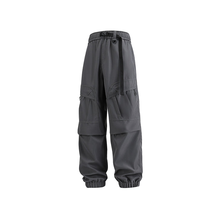 Herren Weite technische Cargo-Joggerhose mit elastischem Tunnelzugbund und Mehrfachtaschen Echo Archiv
