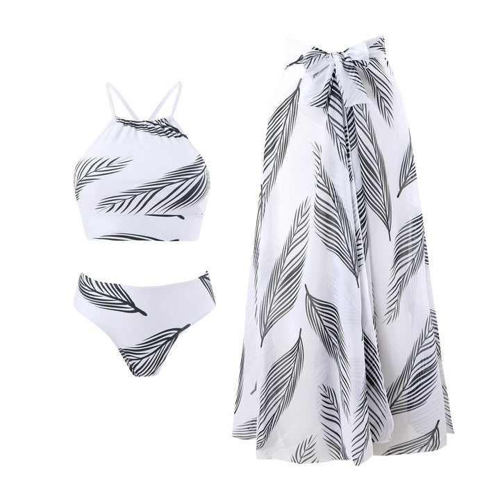 Damen Bikini-Set mit floralem Design und schickem Wickelrock Echo Archiv