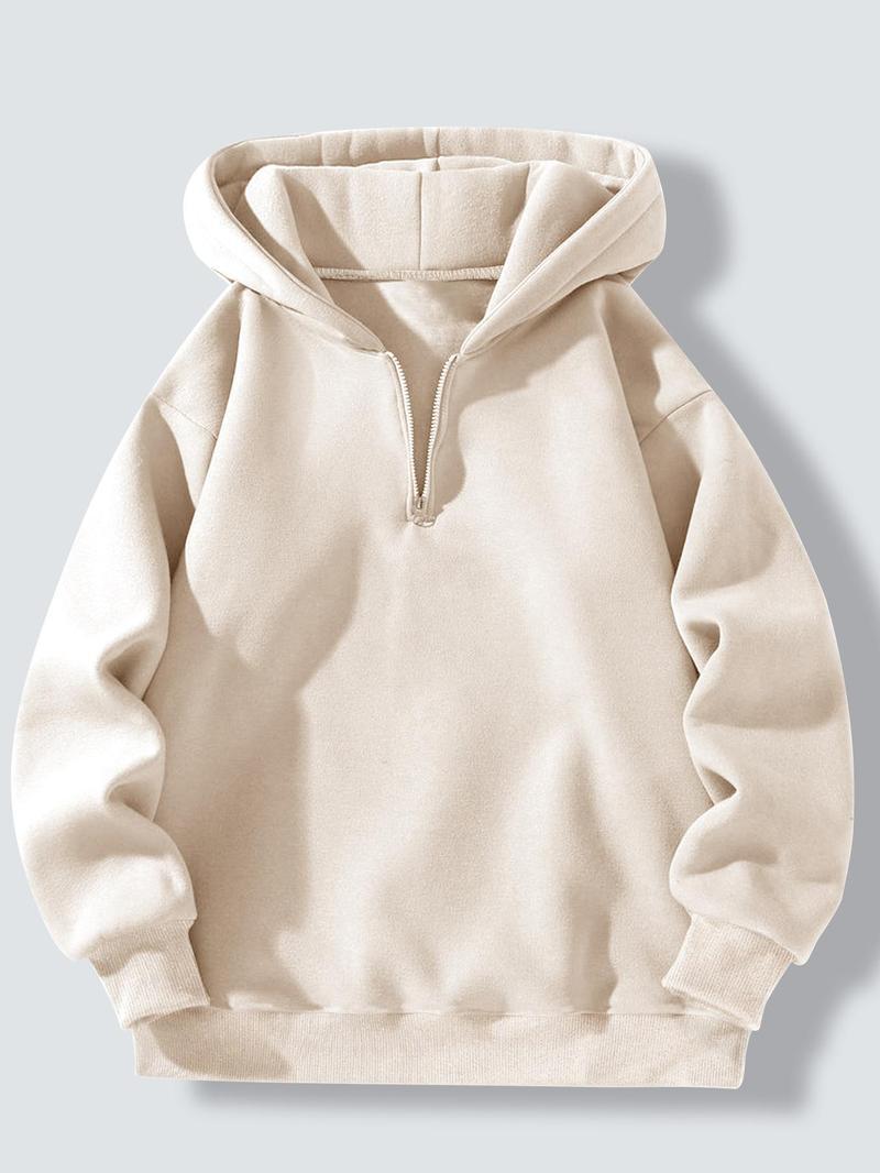 Herren sportlicher Kapuzenpullover mit halbem Reißverschluss Echoarchiv