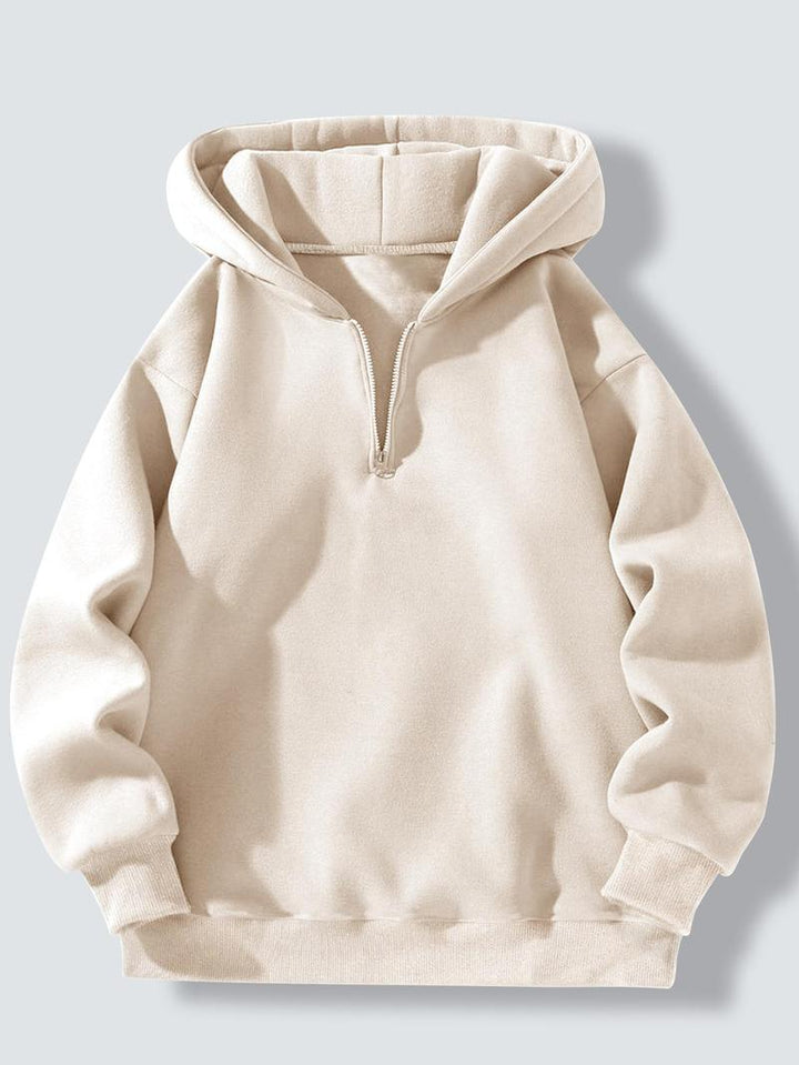 Herren sportlicher Kapuzenpullover mit halbem Reißverschluss Echoarchiv