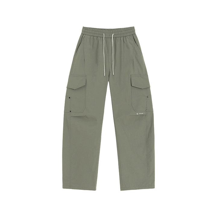 Herren Cargo-Freizeithose mit elastischem Bund, Kordelzug & aufgesetzten Klappentaschen Echoarchiv