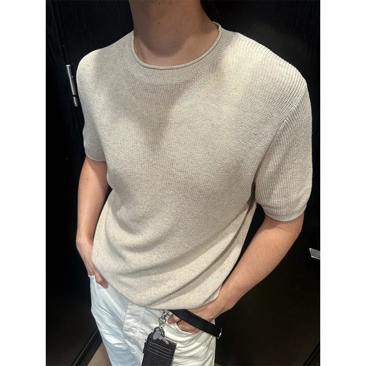 Herren Kurzarm Strickoberteil Echo Archiv