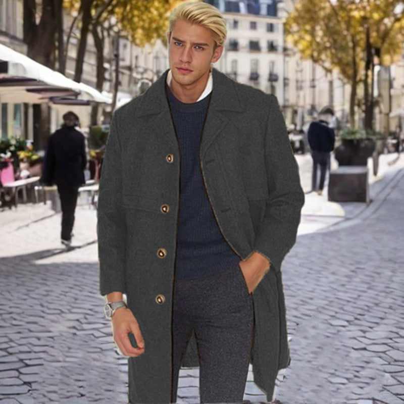 Herren eleganter Wollmantel Echoarchiv