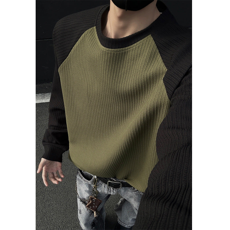 Herren Sportlicher Raglan-Pullover mit Struktur Echo Archive