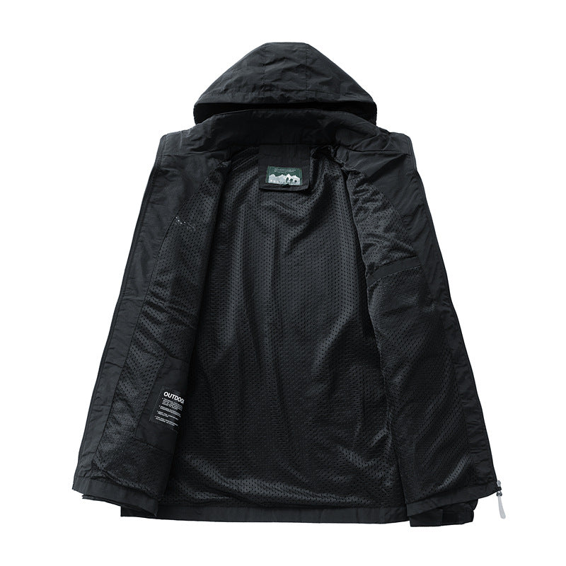 Herren Outdoor-Jacke mit Kapuze und praktischen Taschen Echo Archiv