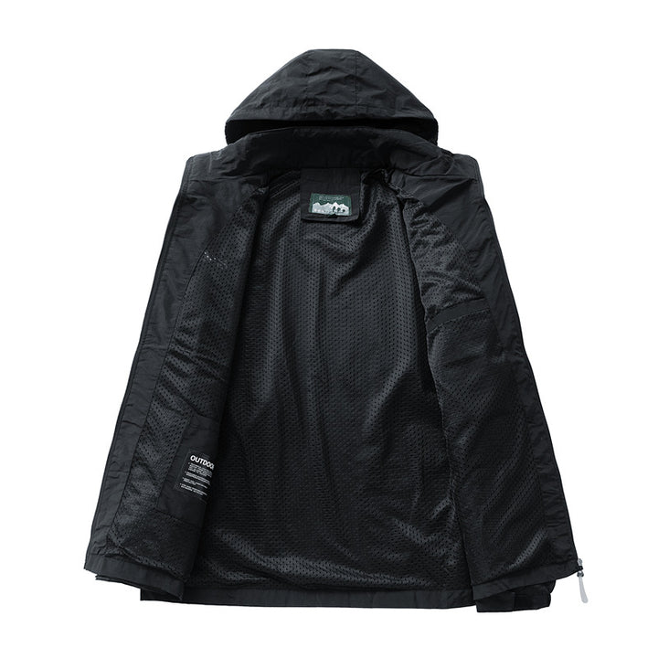 Herren Outdoor-Jacke mit Kapuze und praktischen Taschen Echo Archiv
