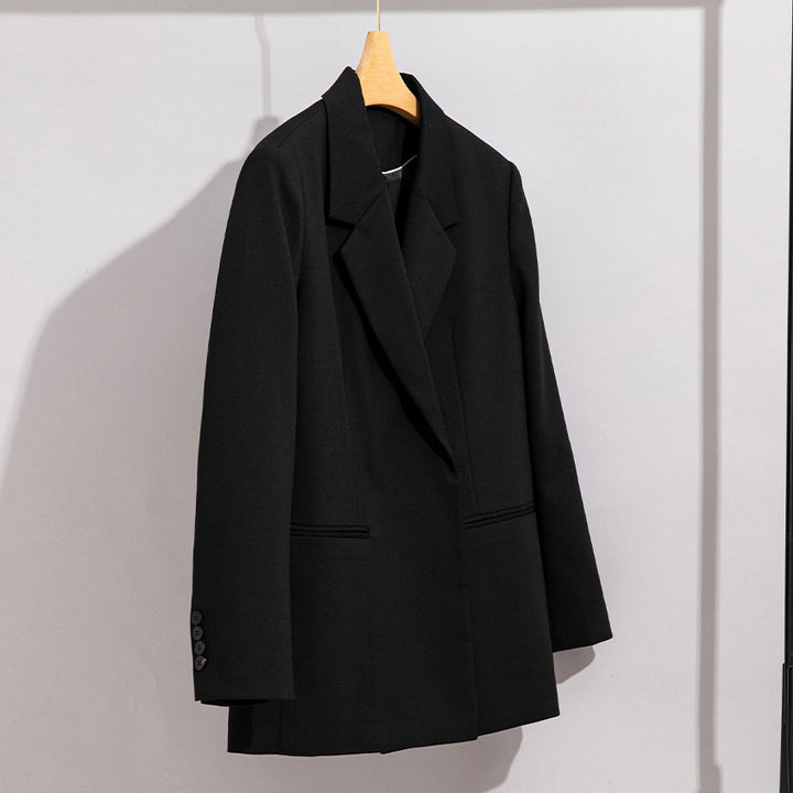 Damen Longline-Blazer mit verdeckter Knopfleiste und schmaler Silhouette Echoarchiv