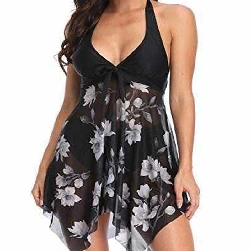 Damen Strandkleid mit floralem Design Echo Archiv