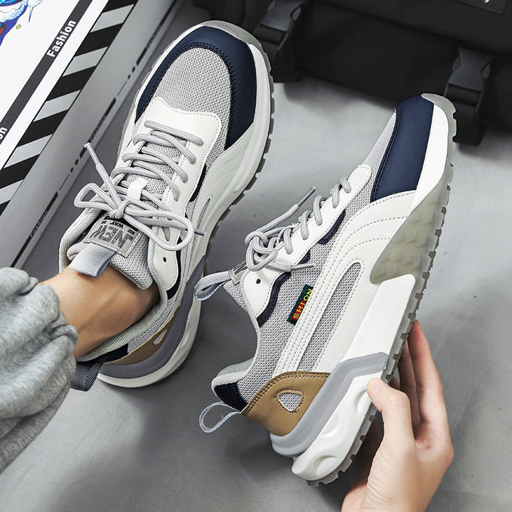 Herren Retro-Outdoor-Sneaker mit profiliertem Trail-Laufsohle und atmungsaktivem Mesh – Norré