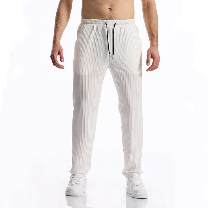 Herren bequeme Activewear-Hose mit elastischem Bund und gestreiftem Design Echoarchiv
