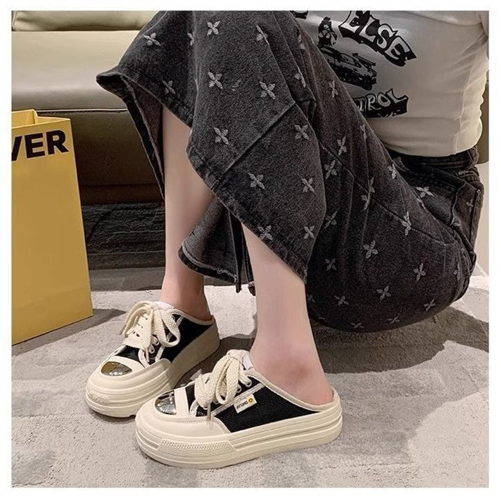 Damen modische Slip-On Sneakers mit dämpfender Sohle und luftiger Mesh-Oberfläche Echo Archiv