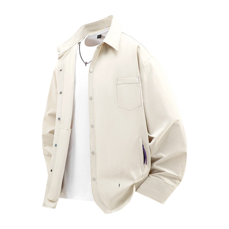 Herren Modische und lässige Overshirt Jacke Echo Archiv